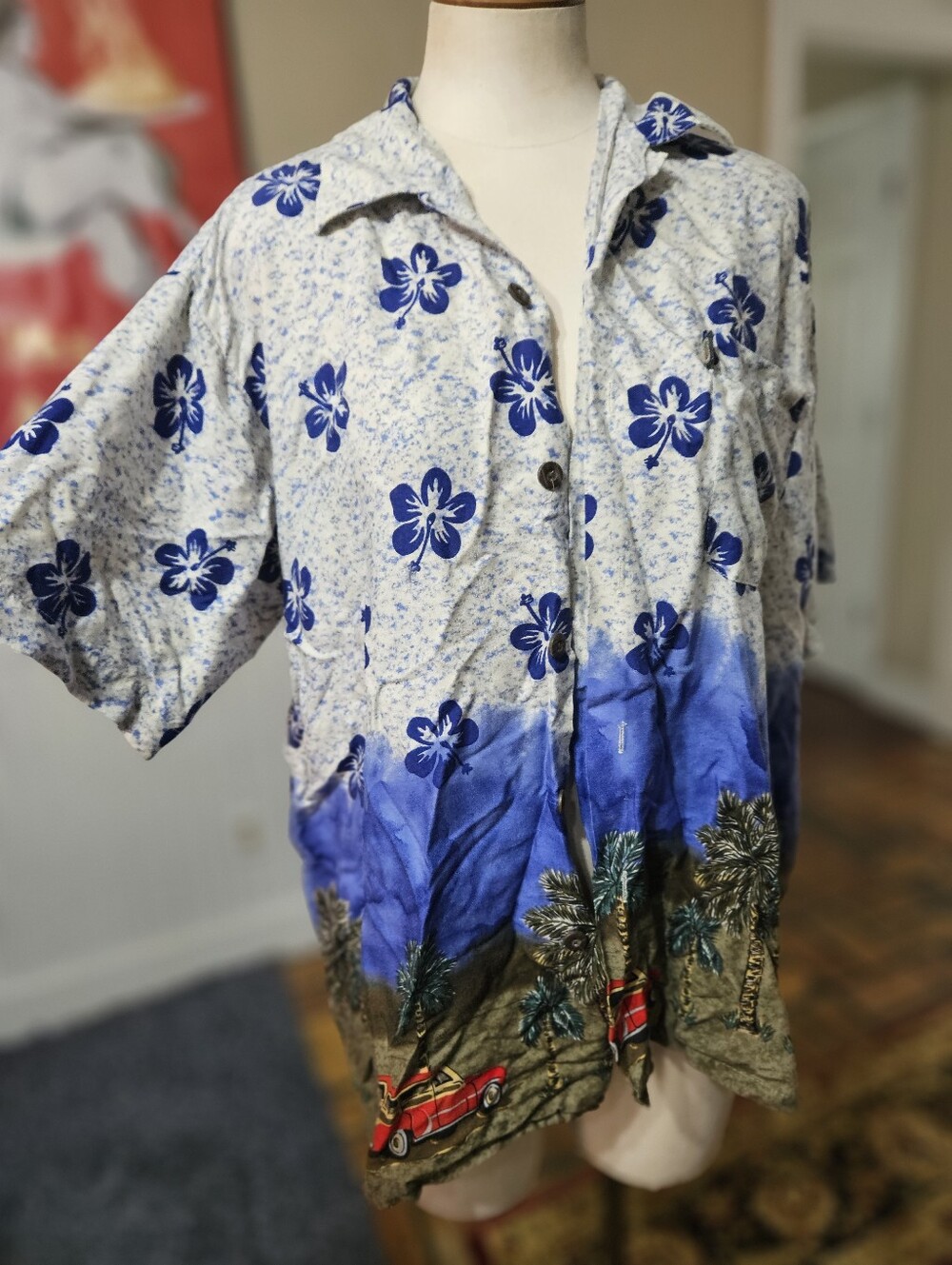 VTG Pineapple Connection Hawaiian Shirt Small - Picture 2 of 5